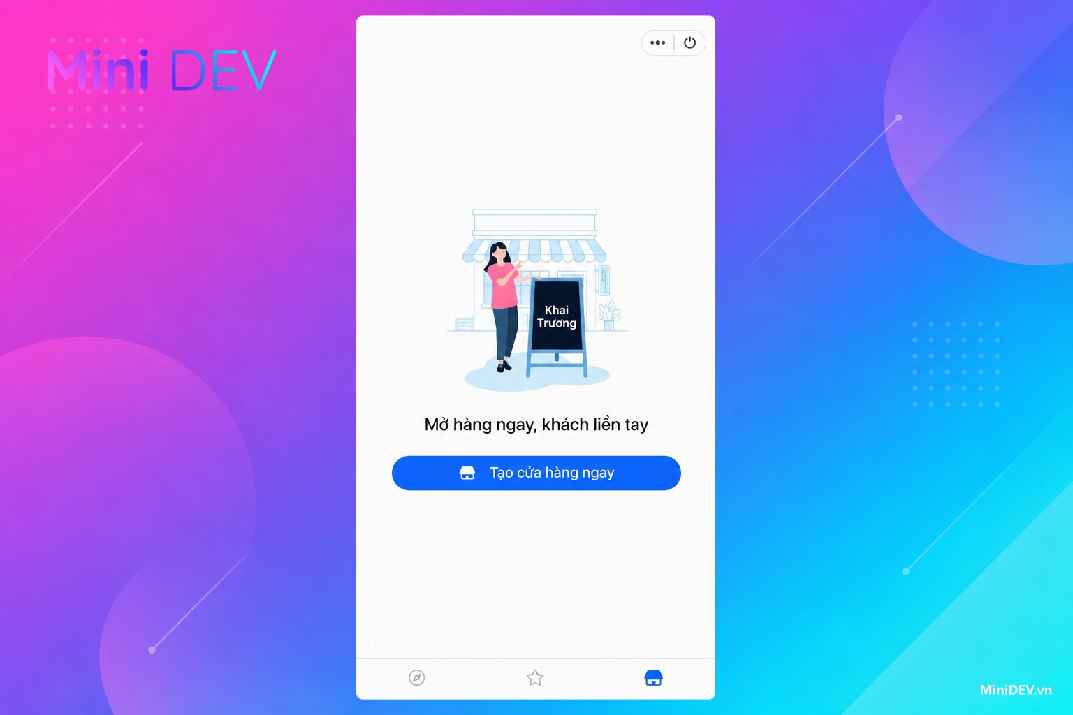 Các bước từng được dùng để tạo cửa hàng trên Zalo Connect
