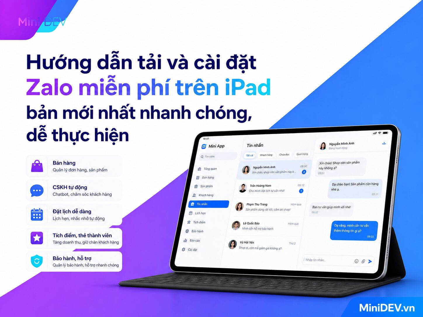 cai zalo tren ipad mien phi voi phien ban moi nhat