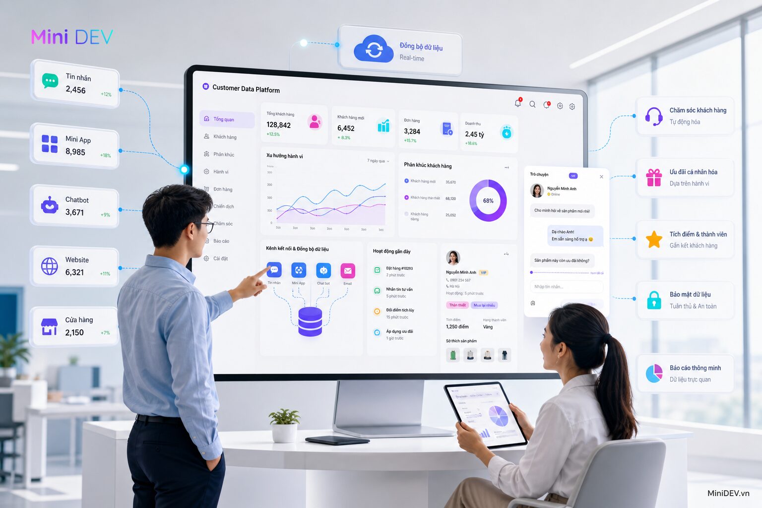 CDP giúp hợp nhất dữ liệu khách hàng từ nhiều kênh