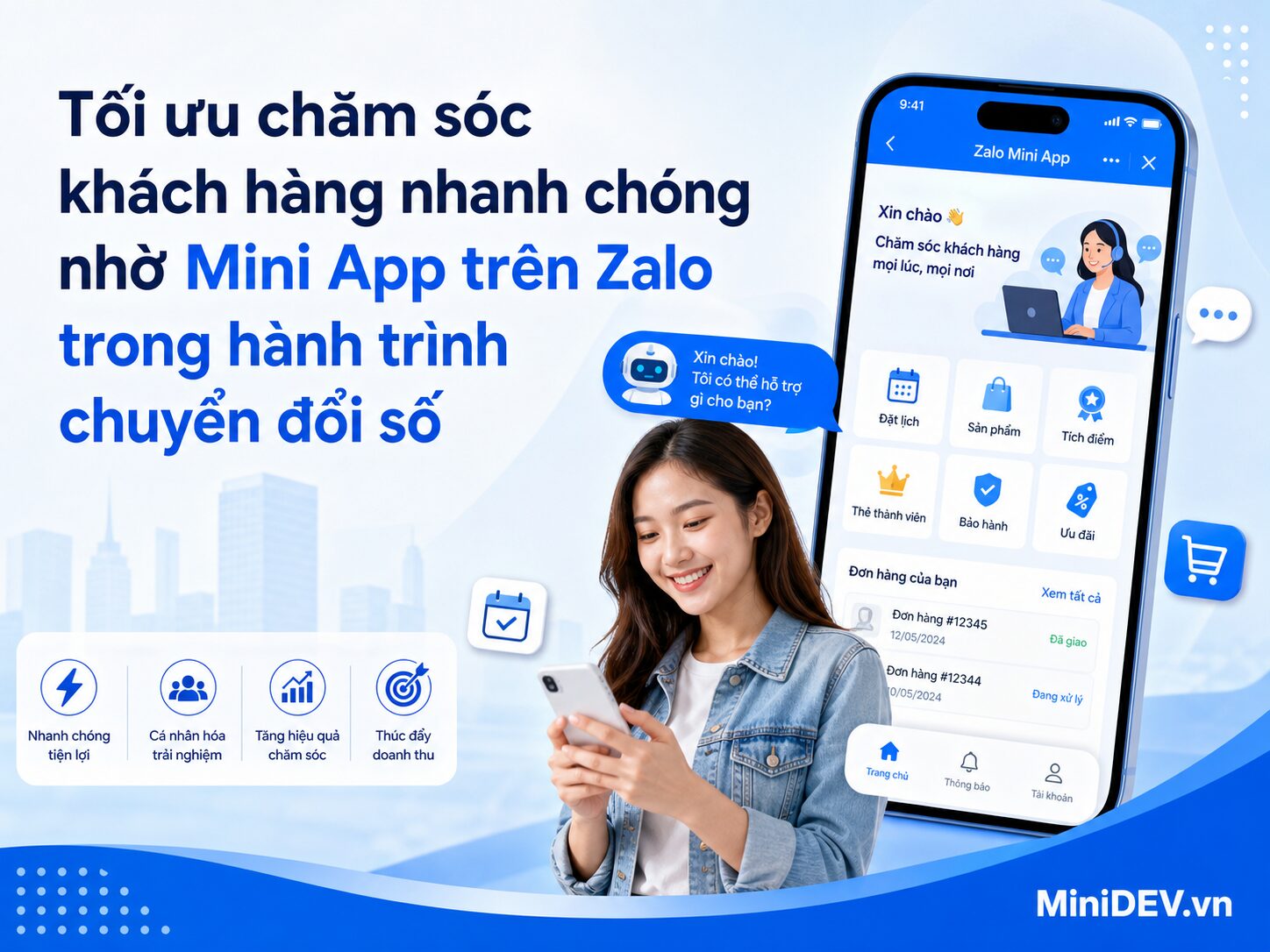 chuyen doi so hoat dong cham soc khach hang de dang hon voi mini app tren zalo 1