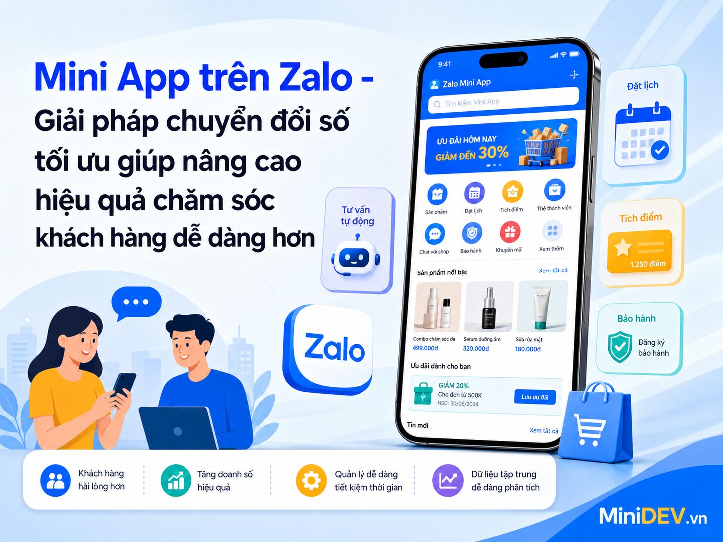 chuyen doi so hoat dong cham soc khach hang de dang hon voi mini app tren zalo 2
