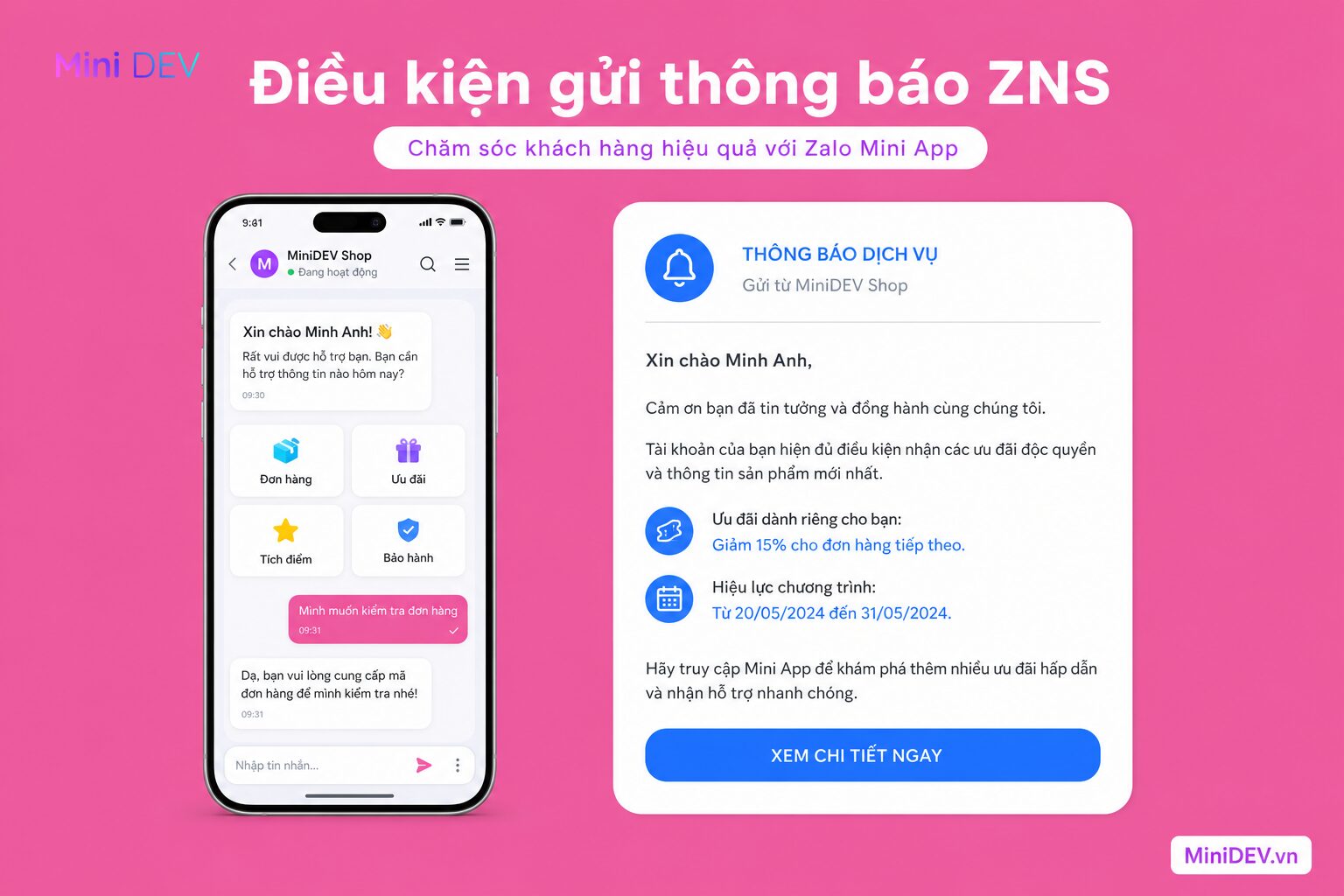 Điều kiện gửi ZNS cấp độ 5