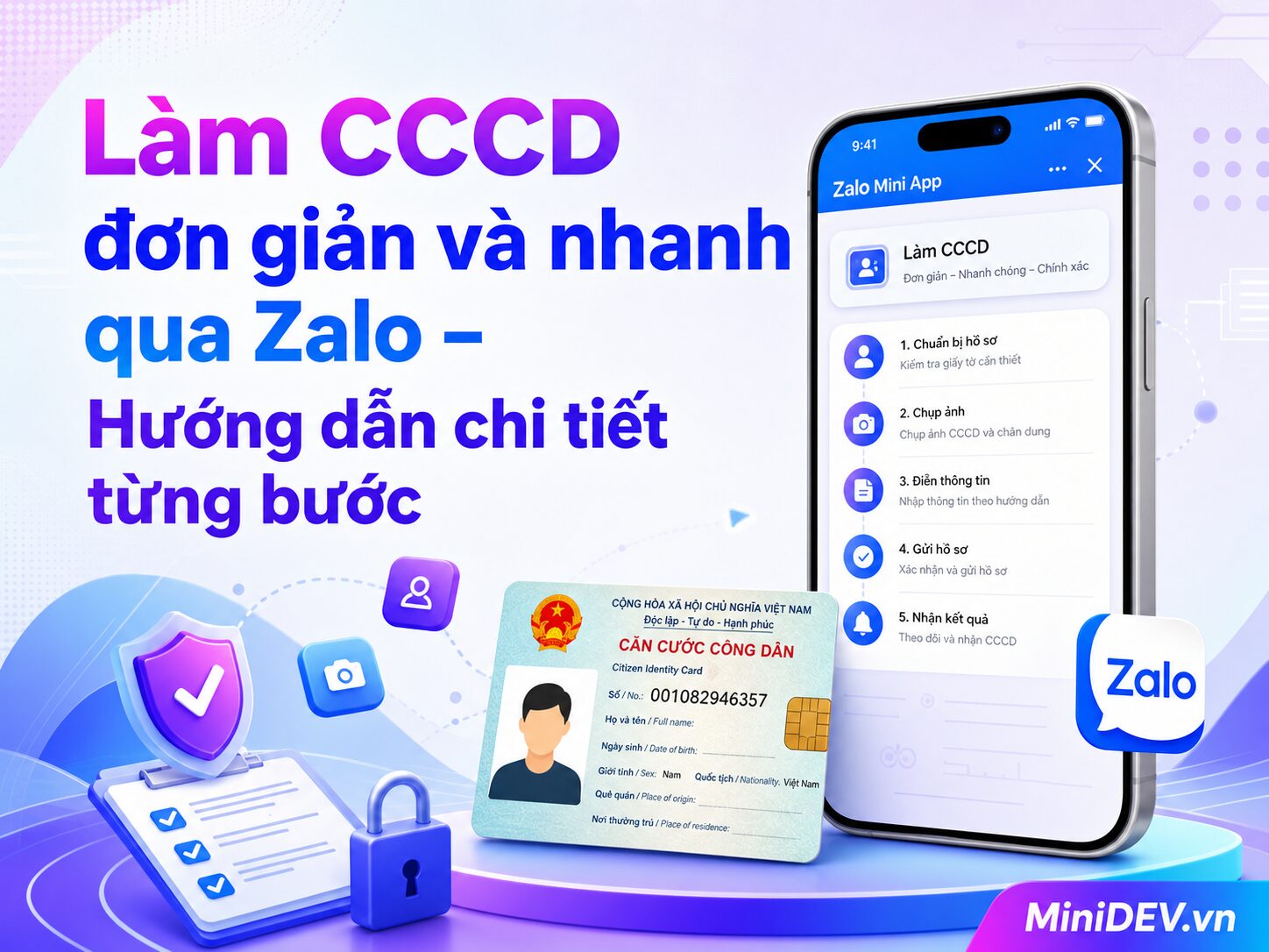 huong dan cach lam cccd qua zalo cuc don gian va nhanh chong