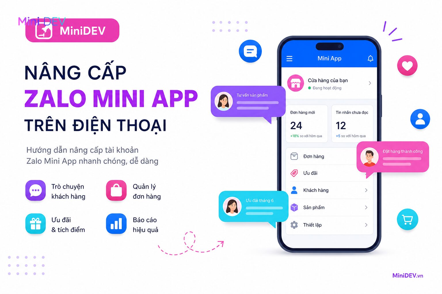 Hướng dẫn nâng cấp tài khoản Zalo Business trên điện thoại