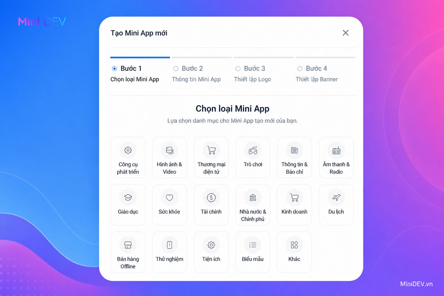 Khởi tạo dự án Zalo Mini App