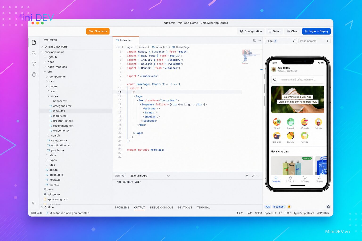Liên kết dự án với Mini App ID bằng mã QR