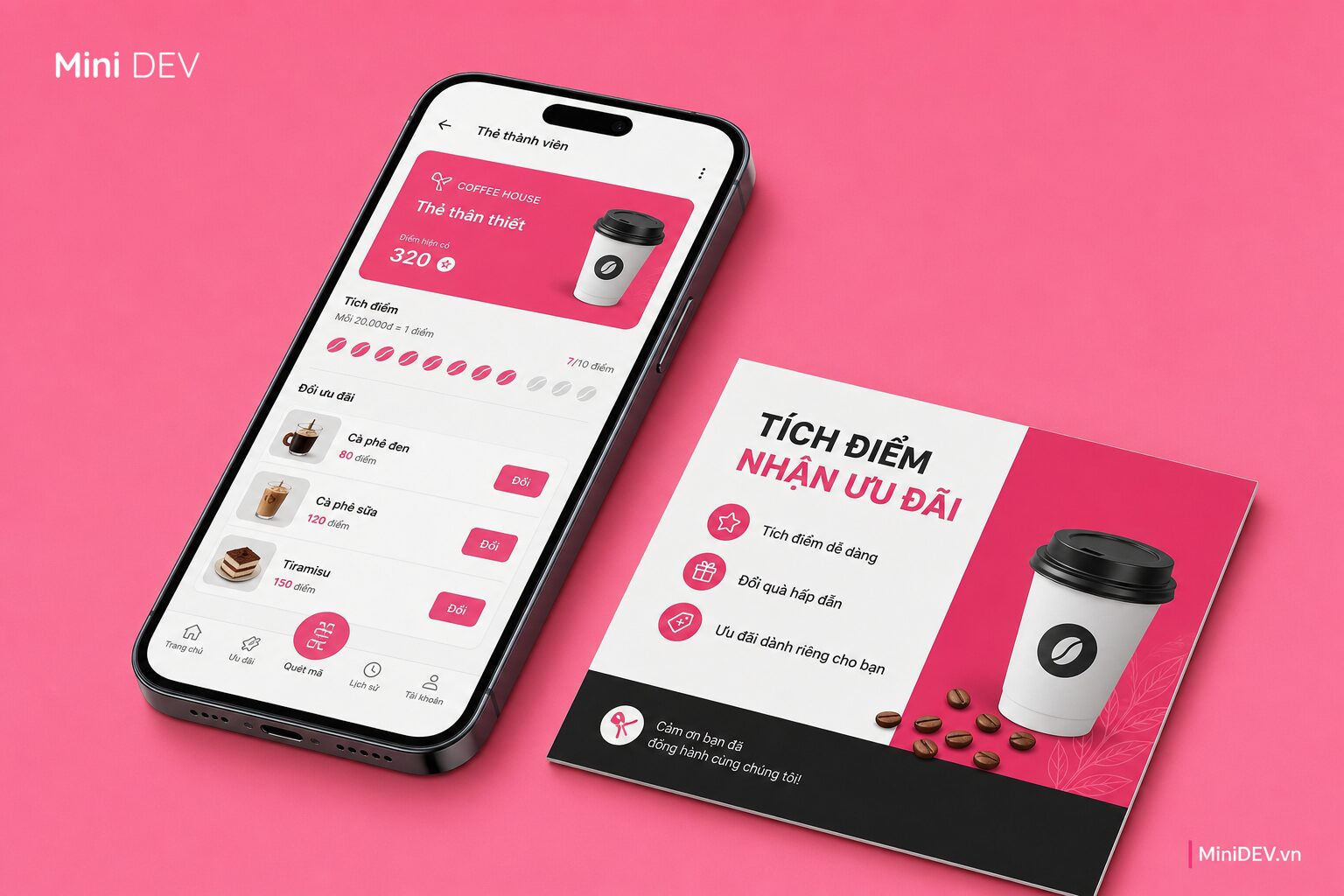 Loyalty card là thẻ khách hàng thân thiết giúp tích điểm và giữ chân khách hàng