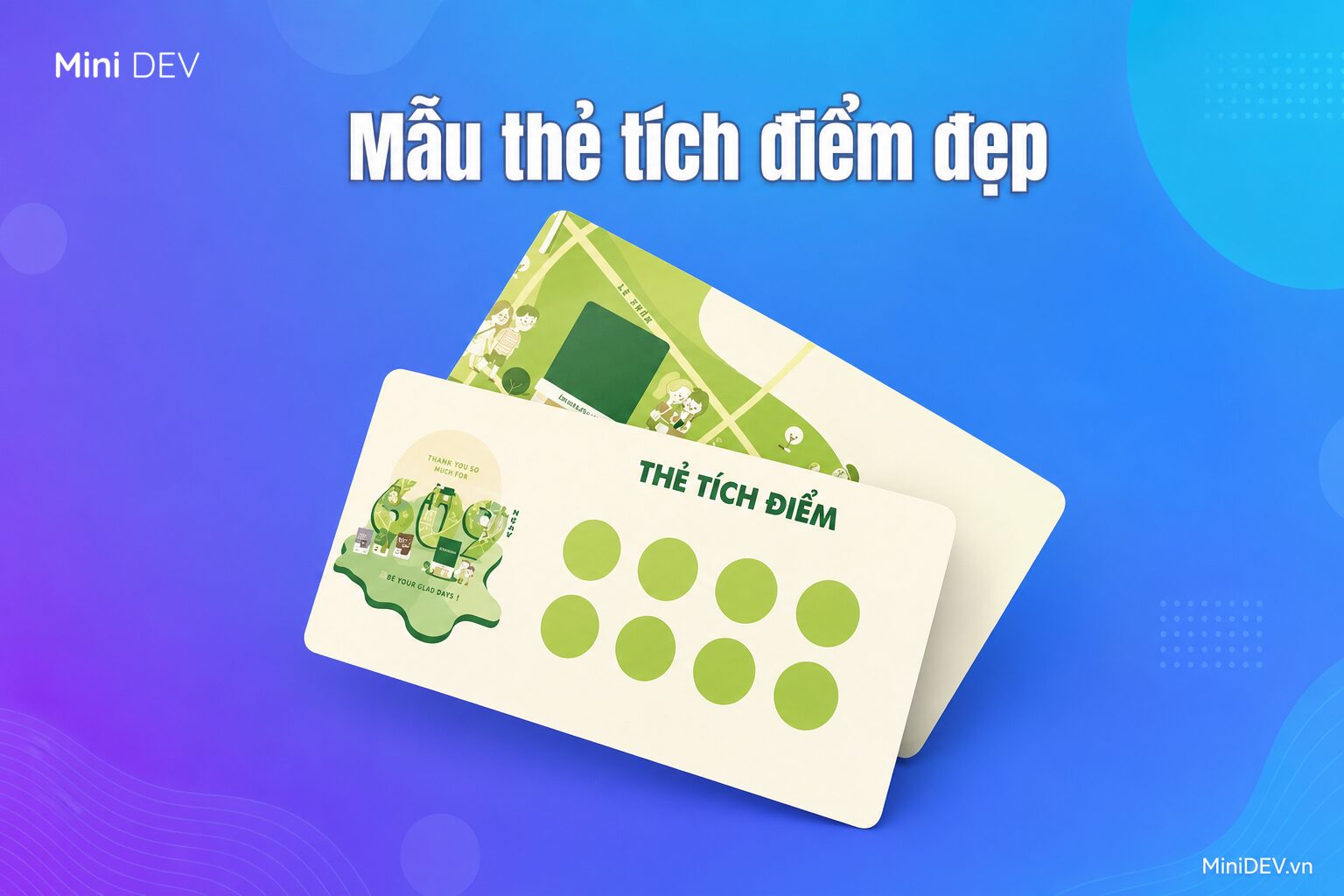Mẫu thẻ tích điểm đẹp và dễ nhận diện thương hiệu