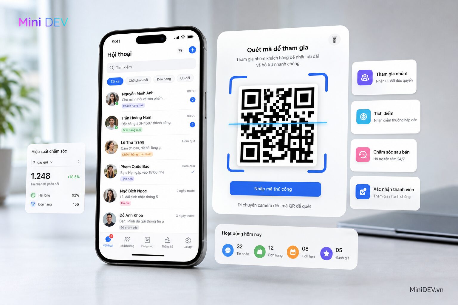 Tham gia nhóm bán hàng trên Zalo bằng mã QR
