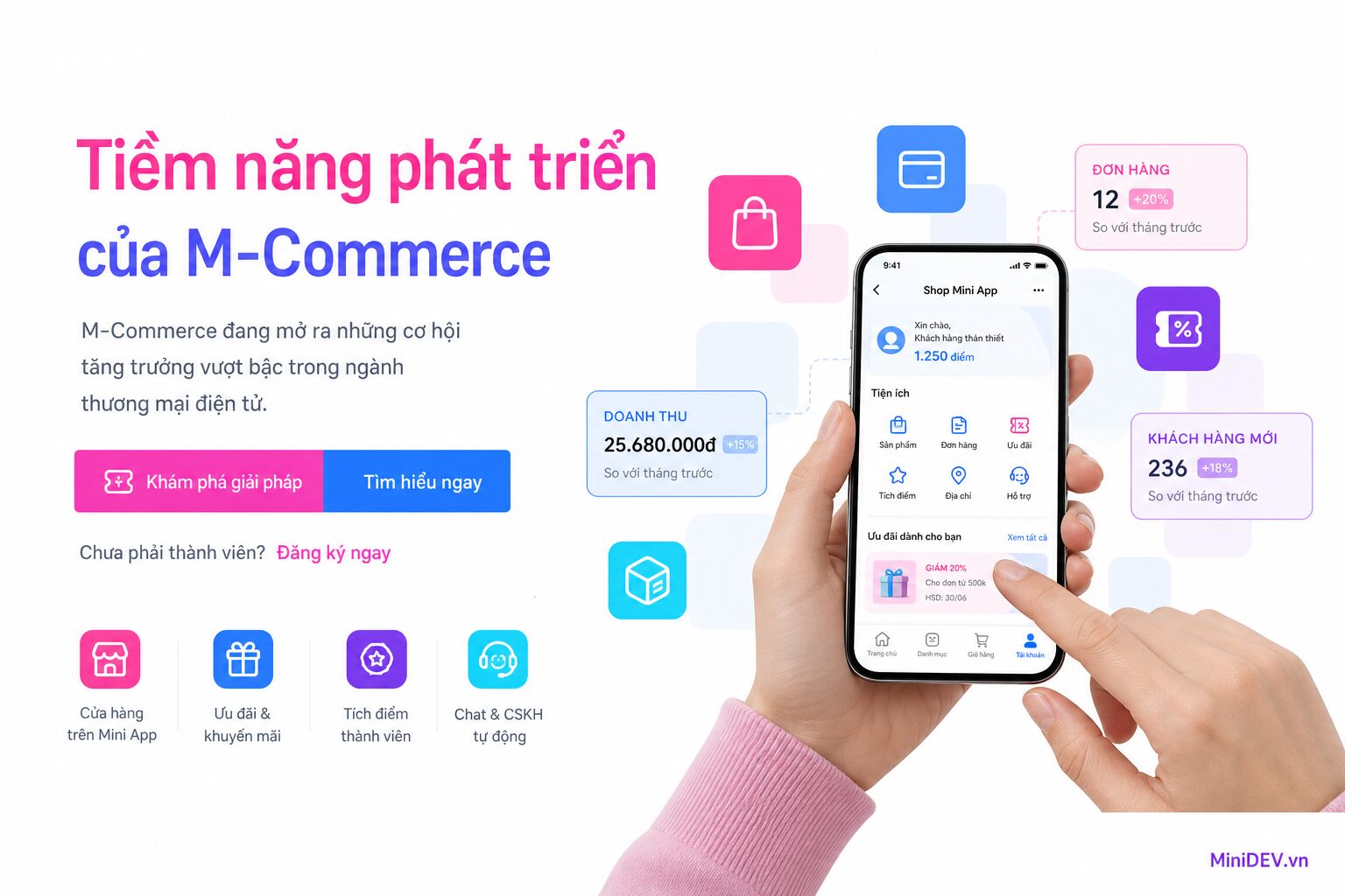Tiềm năng phát triển của e-commerce và m-commerce tại Việt Nam