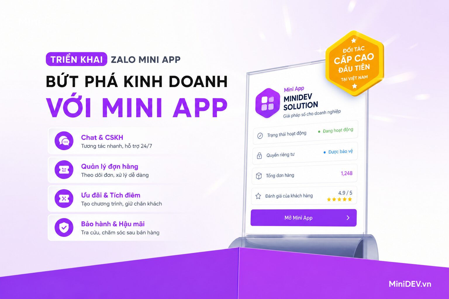 Tìm hiểu giải pháp thiết kế Zalo Mini App cho doanh nghiệp