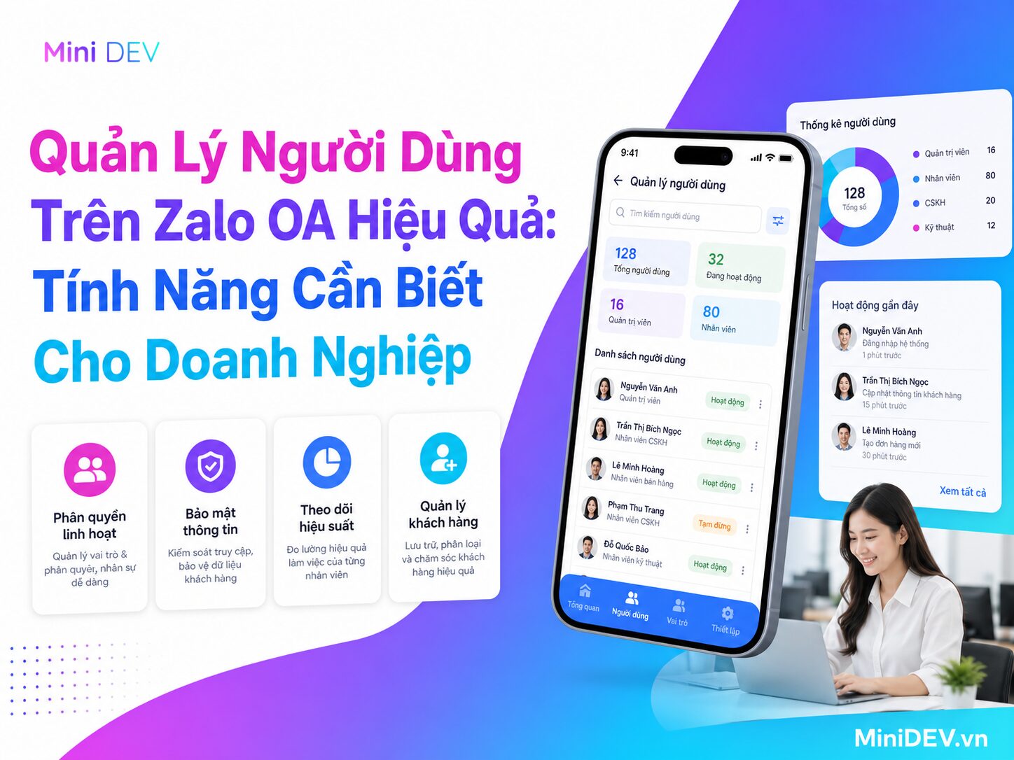 tinh nang quan ly nguoi dung tren zalo oa