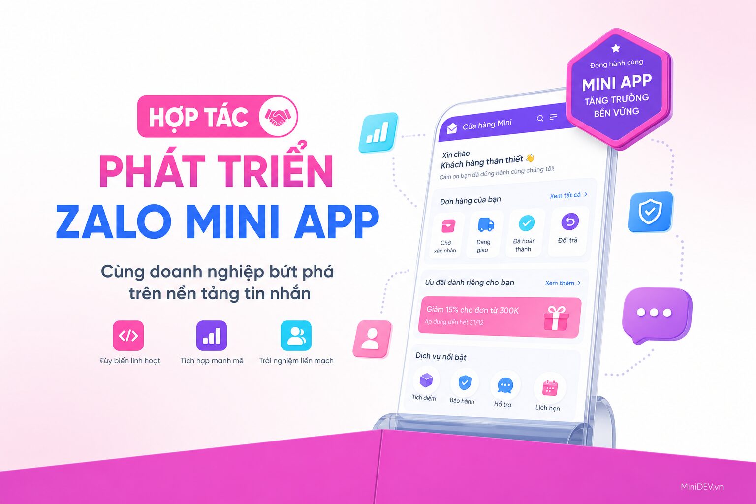Tư vấn thiết kế và triển khai Zalo Mini App cho doanh nghiệp