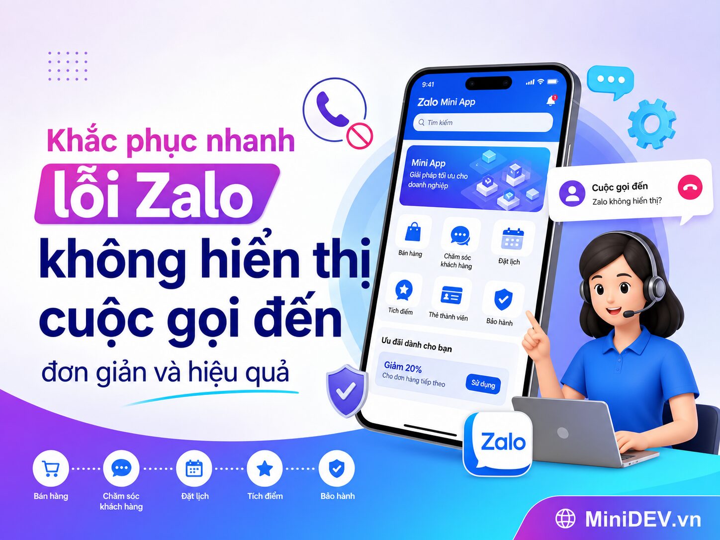 xu ly tinh trang zalo khong hien thi cuoc goi den cuc ki de
