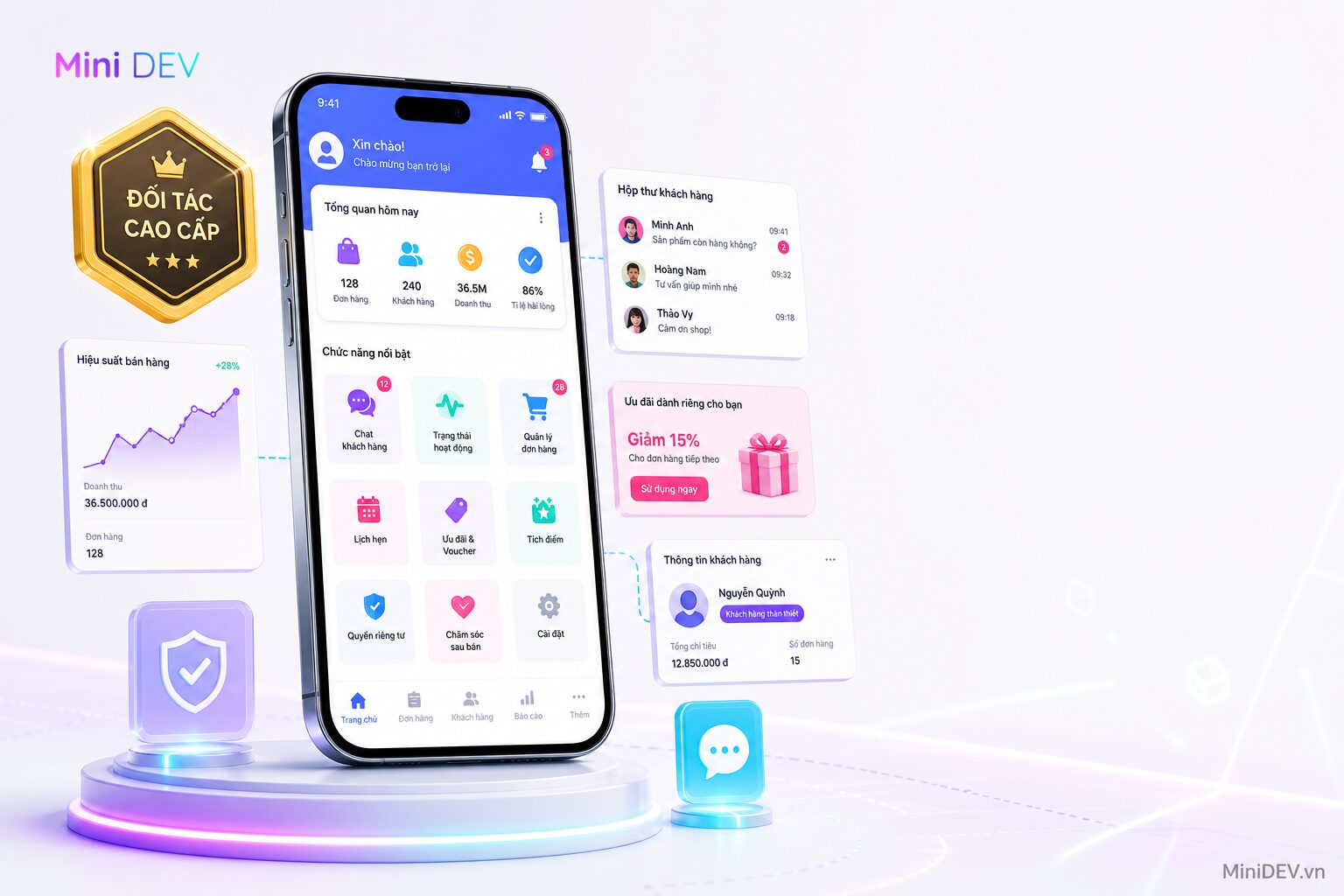 Zalo Mini App hỗ trợ bán hàng và chăm sóc khách hàng trên Zalo